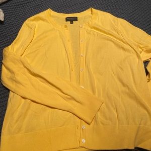 Banana Republic yellow cardigan XL